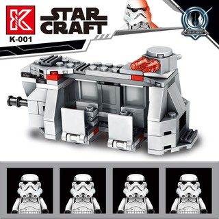 Compatible con LEGO 75078 Star Wars K-001 Stormtrooper Royal Force Transport Aircraft ensamblado bloques de construcción juguetes