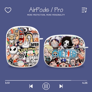 AirPods 1/2 Pro [One Piece] Funda De Silicona Líquida Suave Con Colgante Para Auriculares Apple Soft Case