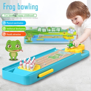 UZK Children Mini Frog Bowling Desktop Interactives Games Educational Toys Indoor Desktop Toy Parent-child Interaction (4)