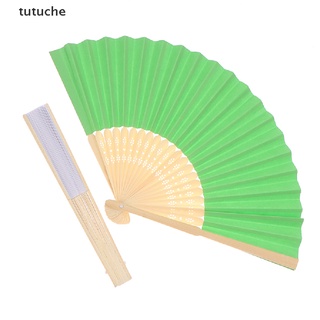 tutuche ventilador plegable mano diy chino plegable ventilador de madera de bambú antigüedad plegable ventilador mx