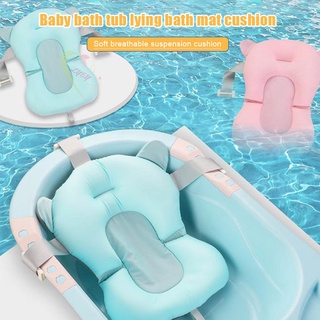 LE support - cojín de aire portátil para ducha de bebé, antideslizante, bañera, flotador