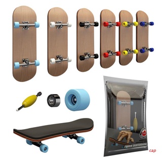 cap Finger SkateBoard Wooden Fingerboard Toy Professional Stents Finger Skate Set Novelty Children Christmas Gift