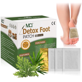 60 piezas de desintoxicación pies yesos naturales de ajenjo pie parche toxinas pies adelgazar limpieza de hierbas adhesivo