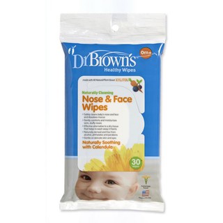 Dr. Brown'S Healty toallitas limpieza natural nariz y cara - 30 hojas