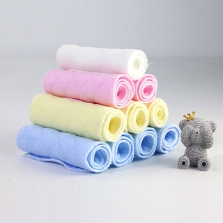 Pañales de Color sólido recién nacido bebé bebé tres capas ecológico algodón lavable pañales