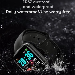 STHRee Reloj Inteligente Y68 D20 SmartWatch Bluetooth Pantalla Táctil Carga Inalámbrica Ejercicio Inteligente Frecuencia Cardíaca Monitoreo De Salud Pulsera Impermeable Reloj (6)