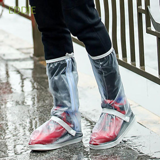 EDDIE High Tube zapatos cubierta al aire libre botas de lluvia cubiertas de zapatos caminar ciclismo impermeable resistente al desgaste Anti-lluvia 1 par a prueba de lluvia/Multicolor