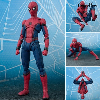 Canmove 15cm Spiderman Super héroe muñeca movible figura de acción juguetes niños colección regalo