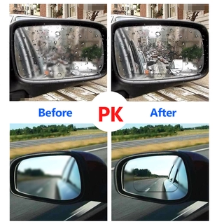 8 unids/Set película de espejo retrovisor del coche, espejo de vista lateral del coche, HD Nano película antiniebla a prueba de lluvia impermeable espejo ventana película, película protectora transparente etiqueta engomada de la unidad de seguridad para e (4)