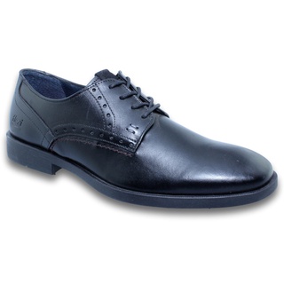 Zapatos De Vestir De Piel Para Hombre Estilo 0108Fl7 Piel Color Negro (1)