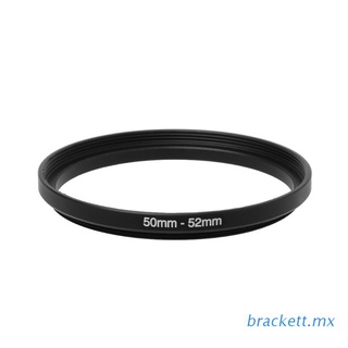 brack 50mm a 52mm metal step up filtro lente anillo adaptador de cámara herramienta accesorios