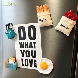 beishui - imanes para nevera de café, diseño de notas de hogar, adhesivos magnéticos, cocina, nevera, huevos, alimentos, simulación