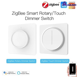 dreamlist EU ZigBee Smart Rotary/Touch Light Dimmer Switch Life/Tuya APP Control Remoto Funciona Con Alexa Google Assistants
