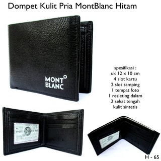 Black-Montblanc - cartera plegable para hombre