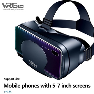 * VRG Pro Gafas VR 3D Realidad Virtual Pantalla Completa Visual Gran Angular Para Teléfonos Inteligentes De 5 A 7 Pulgadas Cura