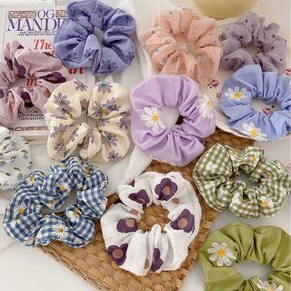 New INS Floral Scrunchies Hair accessory Hair ties