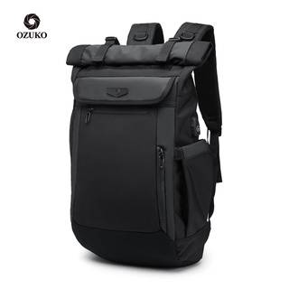 ❤Promoción❤Ozuko - mochila multifunción para hombre, carga USB, impermeable