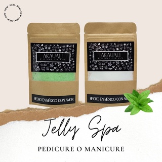 Jelly Spa Exfoliante para Pies Pedicure Sales Minerales 2 Pasos Menta