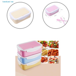 landianl- cajas de almuerzo bento antideformadas de plástico multifunción contenedores de almacenamiento de alimentos a prueba de fugas para el hogar