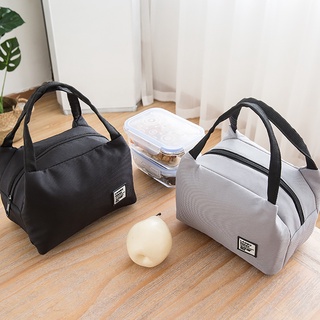 Bolsa de almuerzo impermeable portátil con cremallera, bolsa de almuerzo, tela Oxford, papel de aluminio, bolsa de almacenamiento