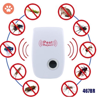 Repelente Ultrassônico Eletrônico Anti-Mosquitos Ratos e Camundongos Controle de Pestes Com Plugue Padrão UE EUA
