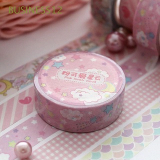 BUSINESS12 Kawaii Decorative Tape Creative Handbook Tape Masking Tape Gift Office Supply Colorful Students Stationery Tape Sticker School Supplies Adhesive Tape