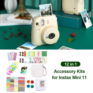 mejor para instax mini 11 accesorios de cámara conjunto de bolsa álbum foto marcos filtros (1)