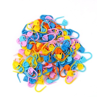 shengtuo 100pcs marcadores titular mezcla color aguja clip bloqueo puntada nuevo mini tejido de plástico de alta calidad artesanía crochet/multicolor (5)