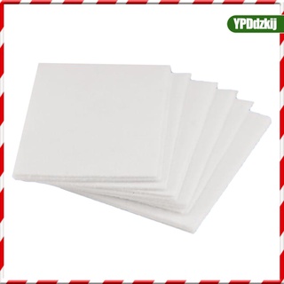 [venta caliente] 50 piezas de fibra de cerámica de papel de fusión de papel horno microondas forro de papel de alta temperatura de aislamiento junta o