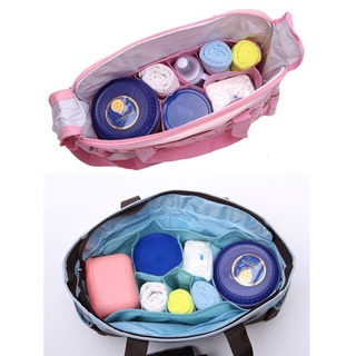 jiancai organizador al aire libre bolsa de bebé interior forro en bolsa portátil de viaje botella de agua pañal cambio divisor de almacenamiento/multicolor (4)