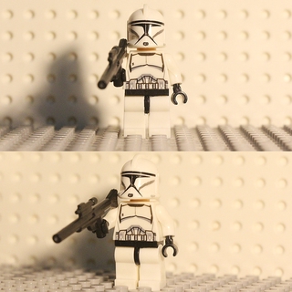Lego Minifigures Star Wars Series White Soldier Clone Troopers bloque de construcción juguete para niños