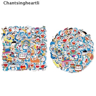 [Chantsingheartli] 50Pcs Doraemon Stickers For Laptop Motorcycle Luggage Snowboard Car Decal Hot Sale