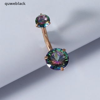 quweblack moda ombligo anillo barra barra colgante cuerpo piercing ombligo anillos joyería mx