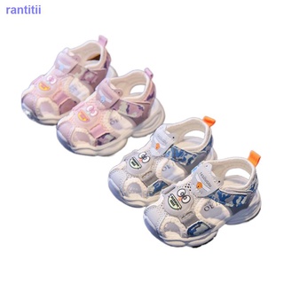 sandalias de bebé baotou verano con luz de 0-3 años de edad sandalias de bebé zapatos de niño femenino zapatos de fondo suave 2021 nuevo