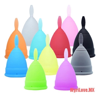 [Love] tazas menstruales reutilizables de silicona, plegables, para higiene femenina, colección de cola hueca