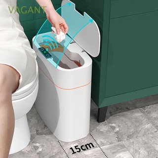 VAGANT 13-16L Impermeable Bote de basura Costura estrecha Sensor inteligente Cubo de basura Accesorios de baño Electrónico Automático Hogar Suministros de cocina Cubo de basura/Multicolor