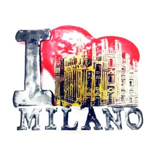 Souvenir Milano Milano Milano italiano romano italia pisa venecia milanno Milano Milano refrigerador parche
