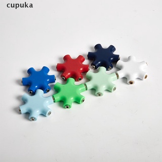 cupuka - divisor de audio para auriculares (3,5 mm, 1 a 5, 5 vías, puerto aux, extensión mx)
