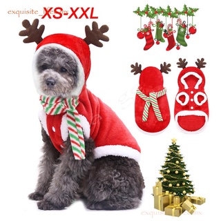 2020 ropa de perro de navidad fiesta Chamarra abrigos santa disfraz mascotas disfraz de perros pequeños gato ropa invierno xs-xxl