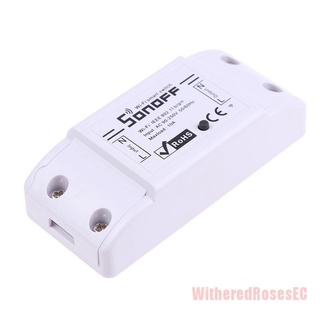 WitheredRosesEC# Sonoff Basic Wifi DIY Smart Wireless Remote Switch Light Controller Module Work