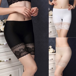 Leggings Sexy De Encaje Para Mujer/Shorts De Seguridad/Cintura/Falda Moldeadora