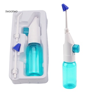 Twto_Portátil Manual de agua Flosser Dental irrigador Oral dientes boca Jet limpiador (1)