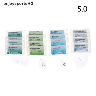 [enjoysportshg] 12 piezas 5.0 agujas médicas sutura de nailon monofilamento kit de práctica quirúrgica [caliente] (1)