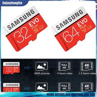 (Enjoyfenglin) Samsung EVO+ TF tarjeta de memoria UHS-I HS 4K tarjeta Micro SD para teléfono Carcorder