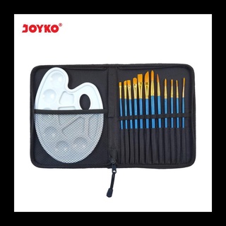 Joyko juego de pinceles + paleta/cepillo de pintura acrílica + paleta Brs-7