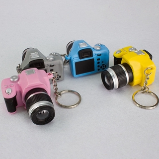 JS nueva moda caliente lindo Mini juguete cámara Charm llavero con luz Flash LED y regalo de sonido (3)