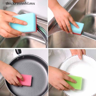 [newwwwww] 10 esponjas de cocina sin rasguños brillantes esponjas de lavado de platos nuevo [gruesorinnhl]