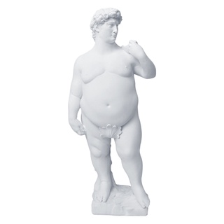 fat david retrato estatua de resina escultura figura hogar oficina arte adornos