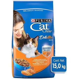 cat chow alimento para gato 15kg delmix