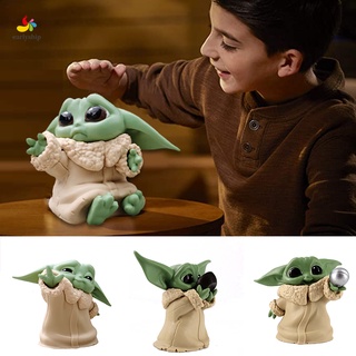 5Pcs Star Wars The Child Animatronic Edition Baby Yoda Figura De Acción El Juguete Mandaloriano Para Niños De 4 Años Y Más